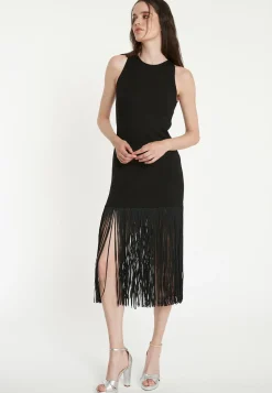 Hot Ana Alcazar Fransenkleid Tisa Schwarz
