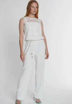 Fashion Ana Alcazar Jumpsuit Kabara Weiß