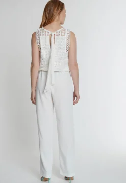 Fashion Ana Alcazar Jumpsuit Kabara Weiß