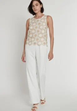 Fashion Ana Alcazar Jumpsuit Padya Beige