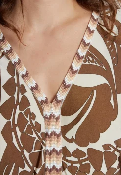 Best Ana Alcazar Kaftankleid Kiwana Mehrfarbig