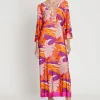 Clearance Ana Alcazar Kaftankleid Loara Mehrfarbig