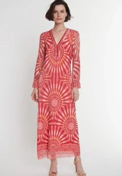 Fashion Ana Alcazar Kaftankleid Pesali Mehrfarbig