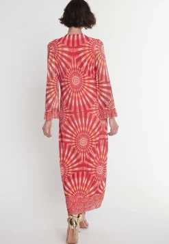 Fashion Ana Alcazar Kaftankleid Pesali Mehrfarbig