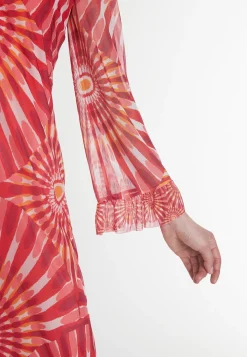 Fashion Ana Alcazar Kaftankleid Pesali Mehrfarbig