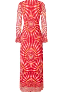 Fashion Ana Alcazar Kaftankleid Pesali Mehrfarbig