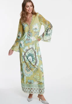 Fashion Ana Alcazar Kaftankleid Weolie Mehrfarbig