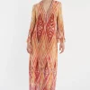 Hot Ana Alcazar Kaftankleid Zibby Mehrfarbig