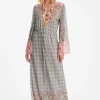 Sale Ana Alcazar Kaftankleid Zikosa Mehrfarbig