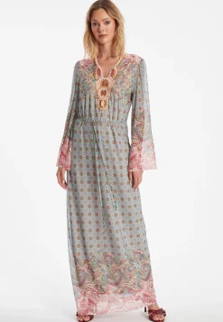 Sale Ana Alcazar Kaftankleid Zikosa Mehrfarbig
