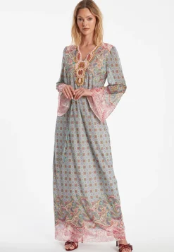 Sale Ana Alcazar Kaftankleid Zikosa Mehrfarbig