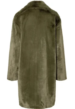 Clearance Ana Alcazar Kunstpelzmantel Habesa Oliv