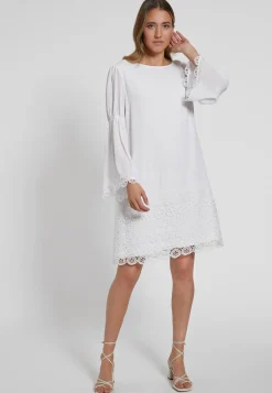 Online Ana Alcazar Langarmkleid Gabena Weiß