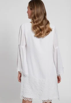 Online Ana Alcazar Langarmkleid Gabena Weiß