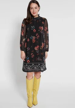 Sale Ana Alcazar Langarmkleid Hiane Schwarz
