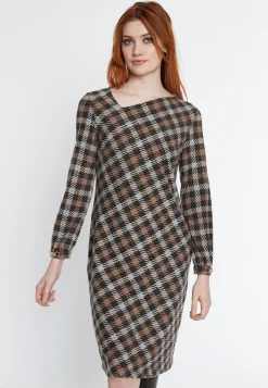 Discount Ana Alcazar Langarmkleid Sopari Braun