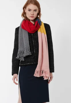 Discount Ana Alcazar Langer XXL Fransenschal Block-Coloured