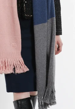 Discount Ana Alcazar Langer XXL Fransenschal Block-Coloured