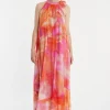 Best Ana Alcazar Langes Chiffonkleid Zelia