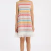 Clearance Ana Alcazar Limitiertes A-Linienkleid Liva Mehrfarbig