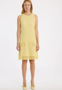 Discount Ana Alcazar Limitiertes A-Linienkleid Lane Gelb