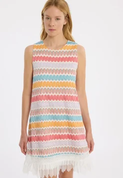 Clearance Ana Alcazar Limitiertes A-Linienkleid Liva Mehrfarbig