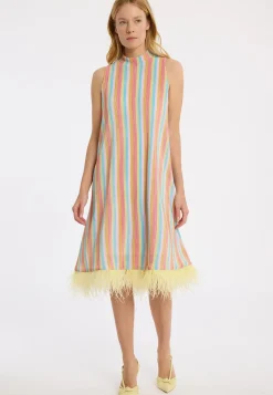 New Ana Alcazar Limitiertes Plisseekleid Lorylis Mehrfarbig