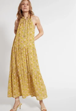 Sale Ana Alcazar Maxikleid Fasera Gelb
