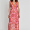 Online Ana Alcazar Maxikleid Kesona Mehrfarbig