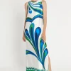 Best Ana Alcazar Maxikleid Laha Mehrfarbig