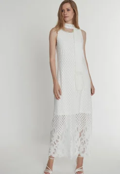 Discount Ana Alcazar Maxikleid Paely Weiß