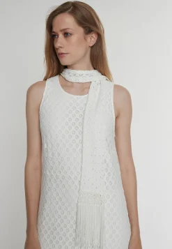 Discount Ana Alcazar Maxikleid Paely Weiß