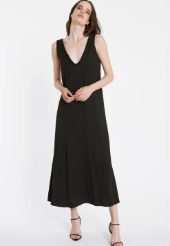 New Ana Alcazar Maxikleid Rakia Schwarz
