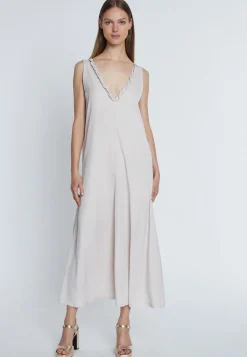 Outlet Ana Alcazar Maxikleid Rakina Beige