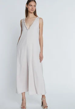 Outlet Ana Alcazar Maxikleid Rakina Beige
