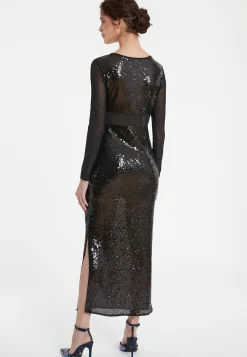 Clearance Ana Alcazar Maxikleid Taffa Schwarz
