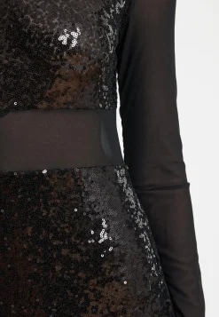 Clearance Ana Alcazar Maxikleid Taffa Schwarz
