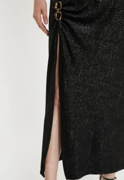 Outlet Ana Alcazar Maxikleid Tajali Schwarz