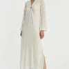 Sale Ana Alcazar Maxikleid Zalena Weiß
