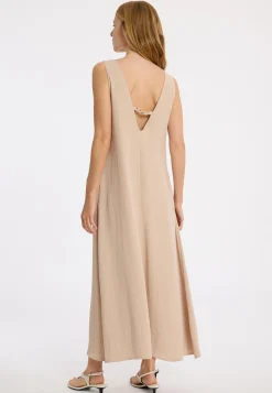 New Ana Alcazar Maxikleid Zamia Beige