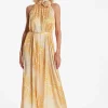 Fashion Ana Alcazar Maxikleid Zea Gelb