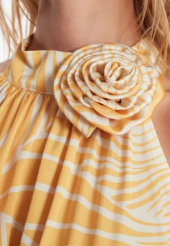 Fashion Ana Alcazar Maxikleid Zea Gelb