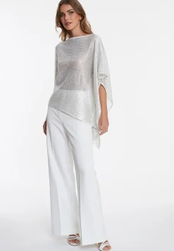 New Ana Alcazar Mesh Top Wahina Weiß