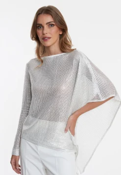 New Ana Alcazar Mesh Top Wahina Weiß
