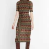 Fashion Ana Alcazar Midi Strickkleid Sumia Mehrfarbig