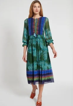 New Ana Alcazar Midikleid Feply Mehrfarbig