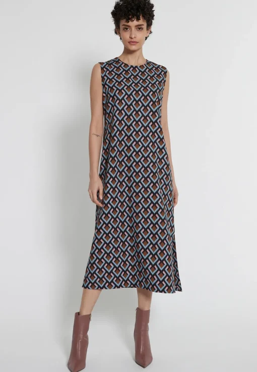Clearance Ana Alcazar Midikleid Halane Mehrfarbig