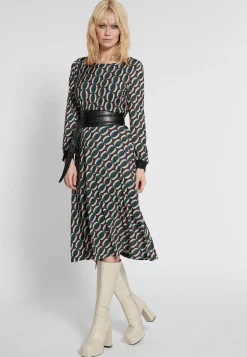Outlet Ana Alcazar Midikleid Hiosa Grün