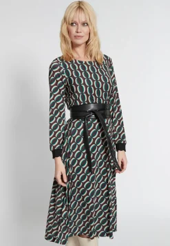 Outlet Ana Alcazar Midikleid Hiosa Grün