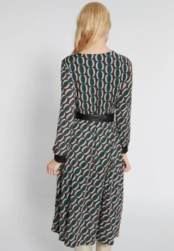 Outlet Ana Alcazar Midikleid Hiosa Grün
